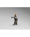 CONEJO- FIGURA PEQUEÑA-GRIS/NARANJA